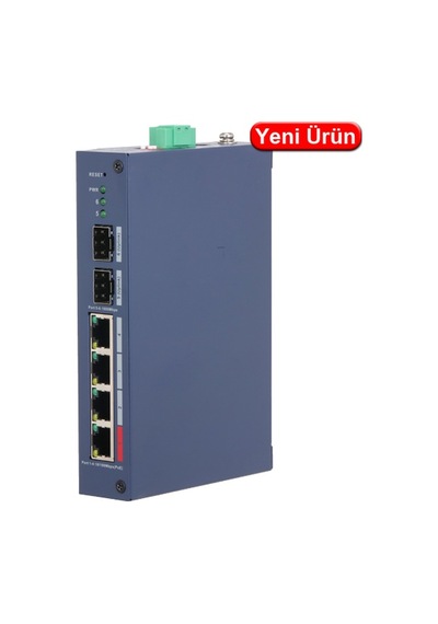 Dahua Chs4206-4et-90 6 Port 10/100 + 2xsfp 60w Poe Cloud Yönetilebilir Swıtch
