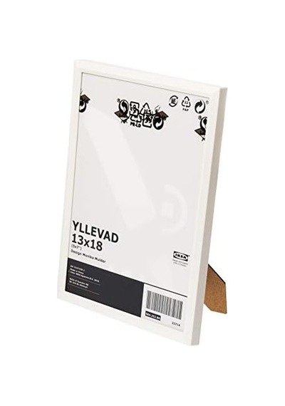 Yllevad Resim Çerçevesi. 4 Adet, 13 X 18 Cm, Hafif, Plastik Ve Karton, Beyaz