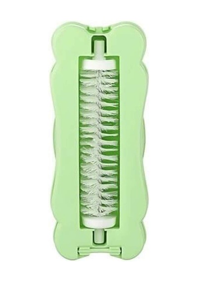 Kelebek Tasarımlı Tek Fırçalı Gırgır 17x7x4 cm Yeşil