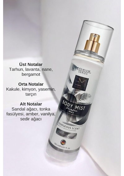 Em Amanos Beauty Erkek Body Mist Vücut Parfümü Premium Seri Miami Kokusu 150 ML