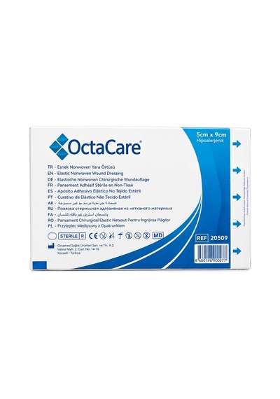Octacare Hipoalerjenik Esnek Steril Nonwoven Yara Örtüsü 5cm X 9cm 10 Adet