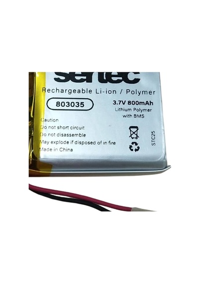 Sertec 803035 3.7v 800 Mah Li-polymer Pil Devreli/1.5a Evimdeyokyok