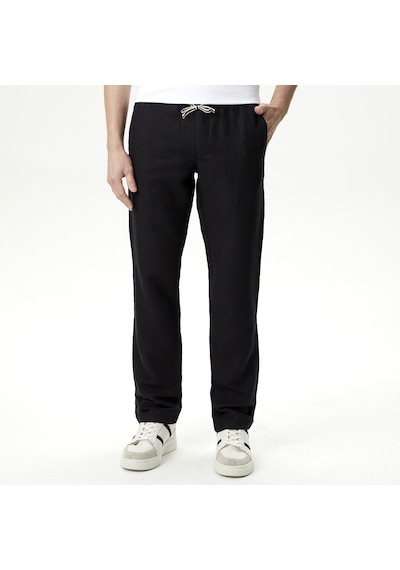 Nautica Erkek Siyah Classic Fit Pantolon Düz P45600t Siyah