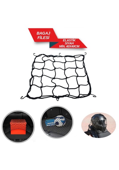 Bagaj Filesi Küçük Boy 40cmx40cm Siyah 1