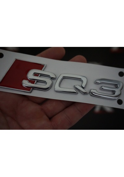 Audi Sq3 Bagaj Krom Metal 3M 3D Yazı Logo Amblem
