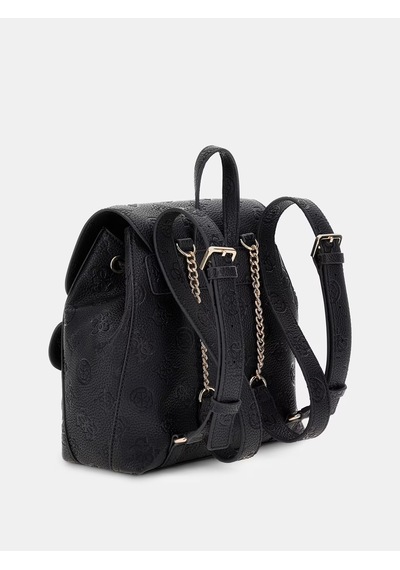 Guess Cresidia 4g Şakayık Logolu Kadın Mini Sırt Çantası Hwpd9888310 Siyah