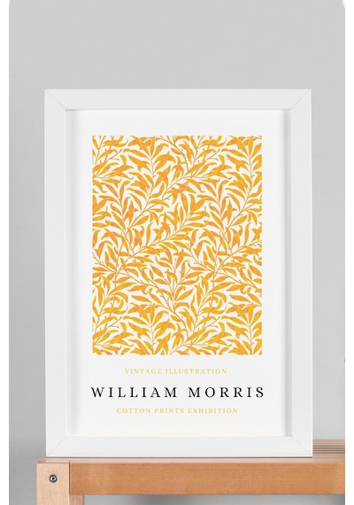 William Morris Willow Bough Çerçeveli Tablo - Söğüt Dalı Deseni - Eklektik Tarz Duvar Dekoru
