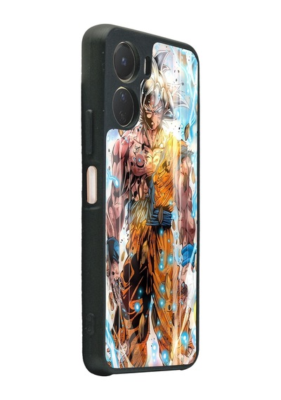Vivo Y16 Anime War Tasarımlı Glossy Telefon Kılıfı Siyah