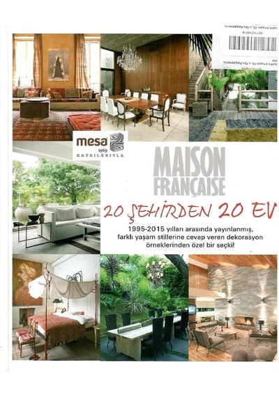 Maison Française - 20 Şehirden 20 Ev - Koleksiyon Eski Basım Retro İlave Hediye 2 Ek Aydınlatma Çözümleri - Deco Rehber