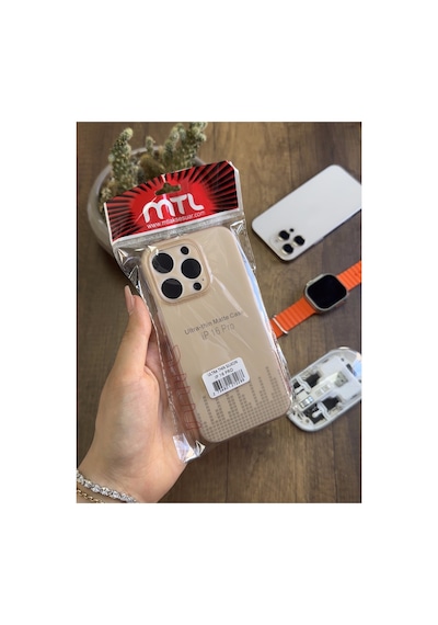 İphone 16 Pro Uyumlu Süper İnce Mat Ultra Thin Silikon Kılıf Gri