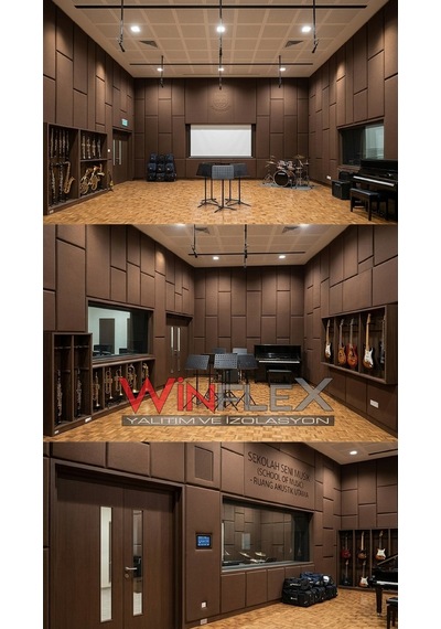 Akustik Kumaş Kaplı Panel-60x240cm Kahverengi