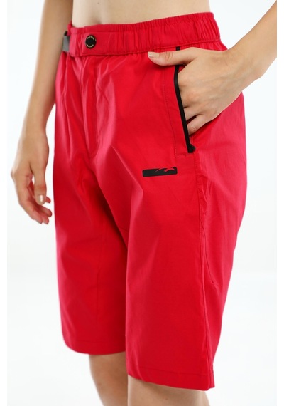 Maraton Sportswear Comfort Kadın Basic Nar Şort 19992-nar