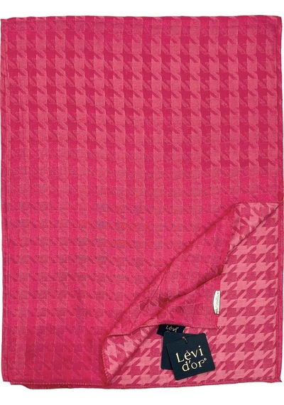 Levidor Jakarlı Şal - Kazayağı - Fuşya - Pembe
