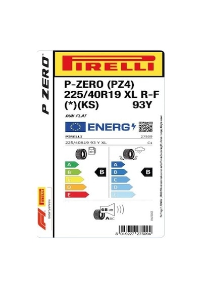 Pirelli 225/40 R19 93Y XL R-F P Zero Pz4 Ks Yaz Lastiği 2025