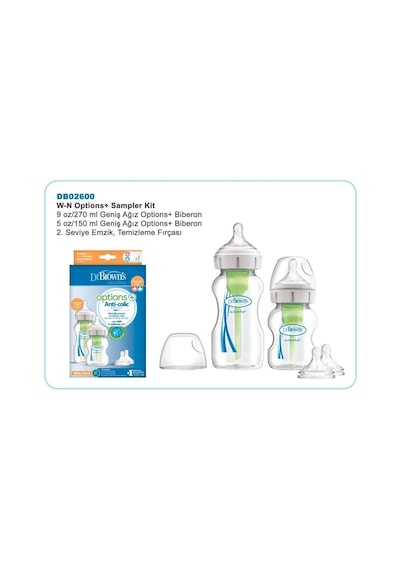 Dr. Brown's Options İkili Pp Biberon Seti 150ml & 270ml Geniş Ağız