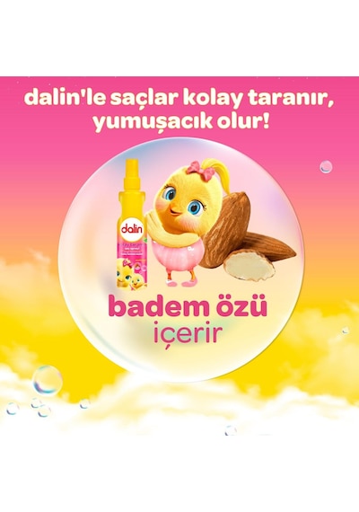 Dalin Badem Özlü Kolay Tarama Saç Spreyi 200 ML 3  Adet