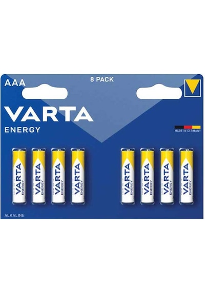 Varta Energy 4103 AAA Alkalin İnce Kalem Pil 8'li