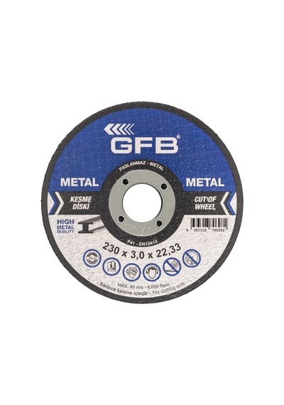 Metal Kesici Taş 230x3.0x22.23, 5 Adet Set