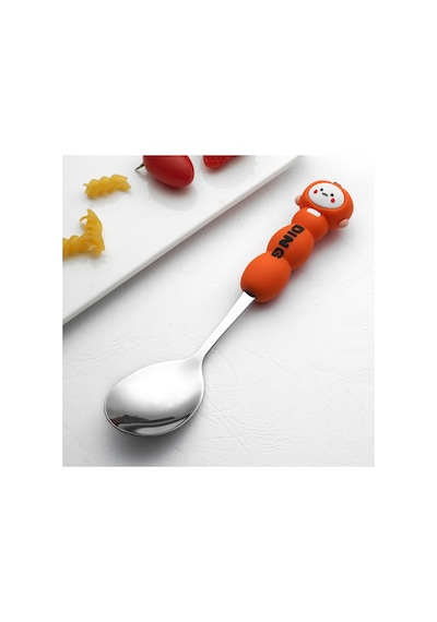 Figürlü Premium Çocuk Bpa Free Paslanmaz Çelik Uçlu Çatal-kaşık Set 24+ Ay