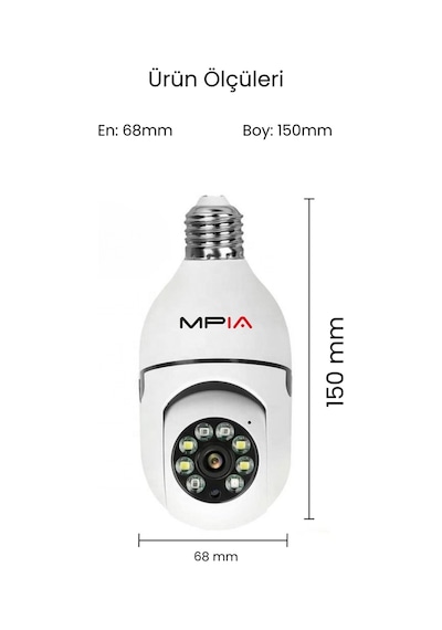 Wifi 360 Panoramik Ampul Kamera Gece Görüş Ses Akıllı Hareket Algılayıcı Güvenlik Kamerası Wifi 360 Panoramik Ampul Kamera Gece Görüş Ses Akıllı Hareket Algılayıcı Güvenlik Kamerası