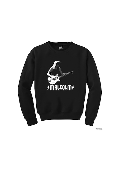 Ac Dc Malcolm Siyah Sweatshirt