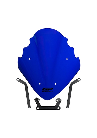 Gp Kompozit Bajaj Pulsar Ns 200 2011-2024 Uyumlu Ön Cam Mavi 37 Cm