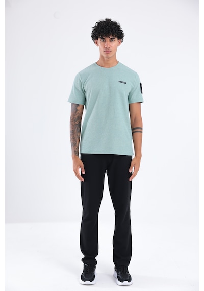 Rowinger Waffle Örgü Dokulu Göğüs Logolu Kolda Mini Cep Detaylı Bisiklet Yaka Erkek Spor T-shirt Çağla Rowinger Waffle Örgü Dokulu Göğüs Logolu Kolda Mini Cep Detaylı Bisiklet Yaka Erkek Spor T-shirt Çağla