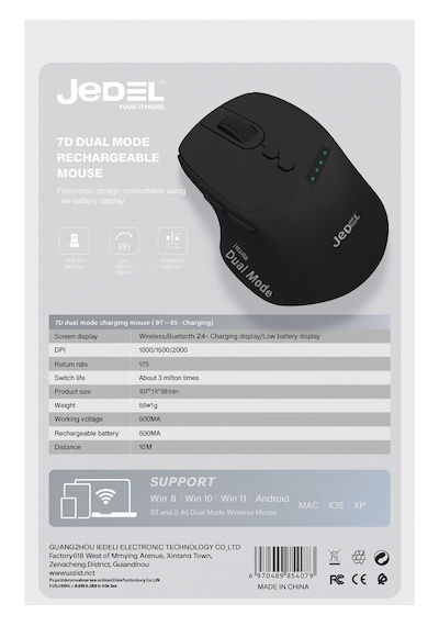 Jedel Wd155 7d Dual Mode Kablosuz Mouse