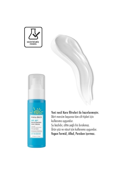 Maruderm Nemlendirici Güneş Kremi SPF50+ 50 ML