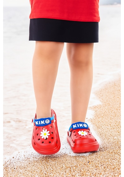 Kiko Kids Twg 755-1 Plaj Havuz Eva Kız Çocuk Terlik Kırmızı