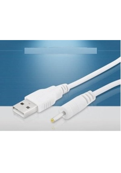 İnce Sarı Uçlu Usb Tablet Şarj Kablosu - Dc 2.5*0.7Mm