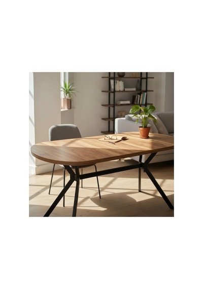 Zae Mdf Yemek Masası 90x170 Cm Kahverengi Kahverengi
