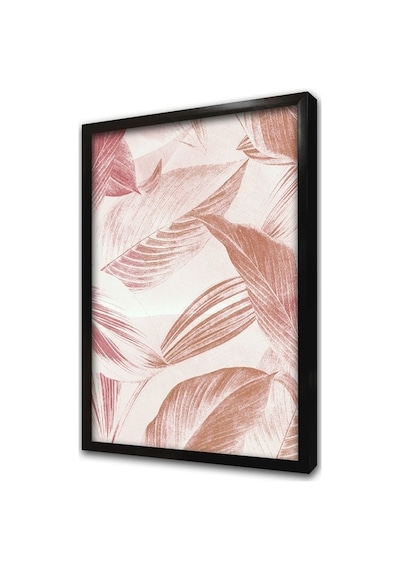 Yapraklar Desen Çerçeveli Mdf Tablo-172240