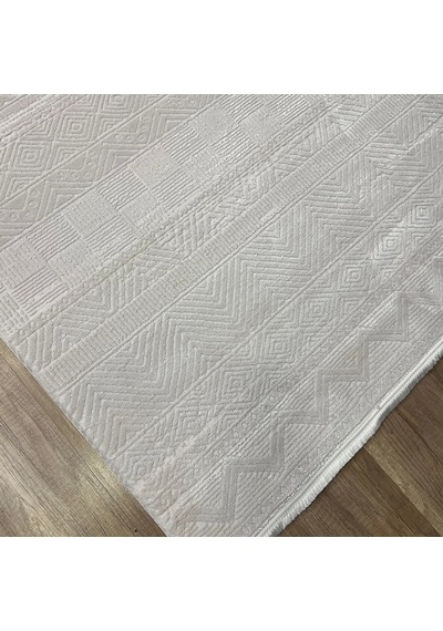 Apex Azur 6521 Bej Modern Makina Halısı Bej