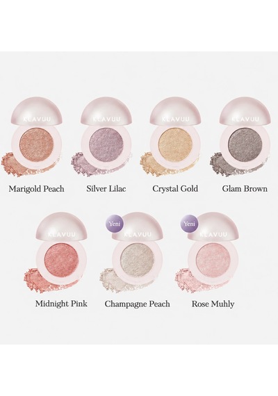 Klavuu Urban Pearlsation Sparkle Eyeshadow 7 Rose Muhly - İnci Tozu İçeren Far