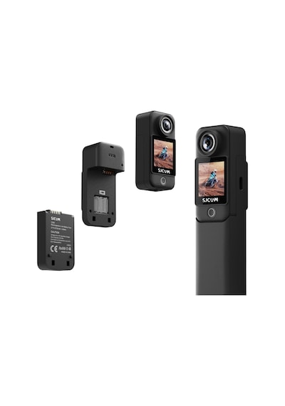 SJCAM C300 4K UHD 2160P Çift Ekranlı Ultra Batarya 2800mAh + 1000mAh WiFi 20MP 154° Aksiyon Kamerası Siyah SJCAM C300 4K UHD 2160P Çift Ekranlı Ultra Batarya 2800mAh + 1000mAh WiFi 20MP 154° Aksiyon Kamerası Siyah