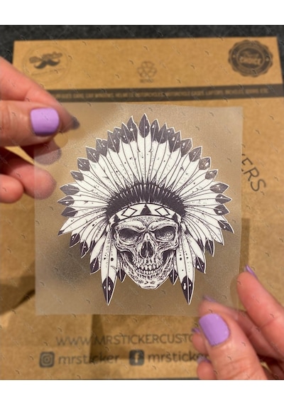 Bay Etiket Skl10 Mohikan Kurukafa Sticker