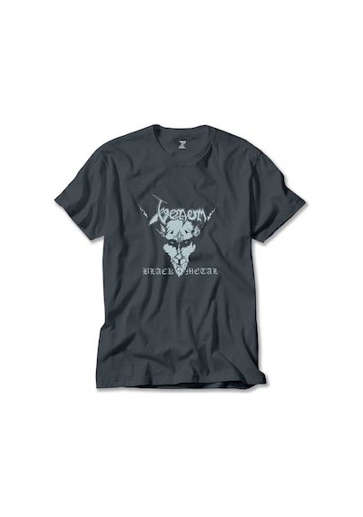 Venom Black Metal Silver Füme Tişört Füme