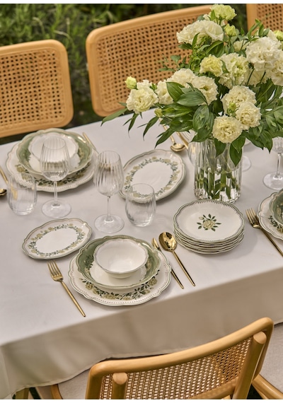 Bella Maison Rebecca New Bone 48 Parça 12 Kişilik Yemek Takımı Çok Renkli