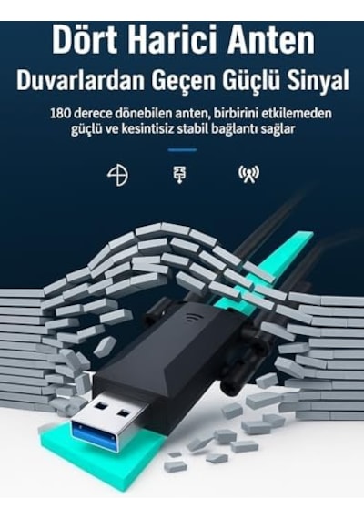Usb 3.0 Çift Bant Wifi Adaptörü 1200 Mbps 4 Antenli Yüksek Çekim Gücü 2.4ghz 5ghz Driver Gerektirmez Masaüstü Ve Dizüstü Bilgisayar İçin Kablosuz Ağ Kartı Te-dos Td-b701 Usb 3.0 Çift Bant Wifi Adaptörü 1200 Mbps 4 Antenli Yüksek Çekim Gücü 2.4ghz 5ghz Driver Gerektirmez Masaüstü Ve Dizüstü Bilgisayar İçin Kablosuz Ağ Kartı Te-dos Td-b701