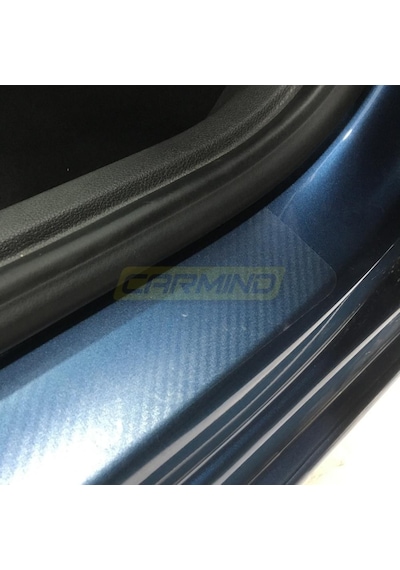 Carmind Şeffaf Araç Kapı Içi Koruma Folyosu Karbon Desenli