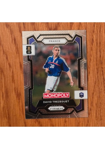 Prizm Monopoly David Trezeguet No. 12 Lisanlı Oyun Kartları - Silver