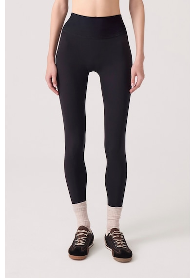 Los Ojos X Ece Siyah Yüksek Bel Spor Tayt Mono Leggings Siyah