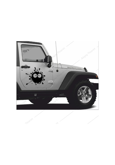 Şaşkın Çamur Sticker Leke Araba Sticker Şaşkın Arma Sticker