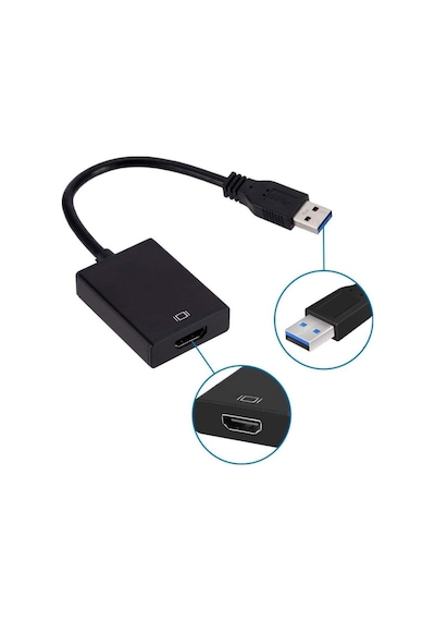 Usb Hdmi Dönüştürücü Kablo Usb 3.0 To Hdmı Çevirici Adaptör 1920x1080p 60hz
