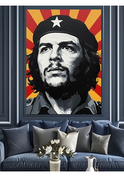 Ahşap Tablo Che Guevara Popart Portre