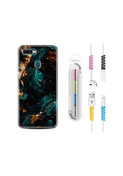 Oppo A5S Kılıf Kablo Koruyuculu Karmaşa 1625