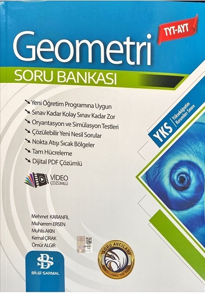 Bilgi Sarmal Yayınları Tyt-Ayt Geometri Soru Bankası 2023