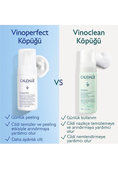 Caudalie Vinoperfect Işıltı Verici Mikro Peeling Temizleme Köpüğü 50 Ml