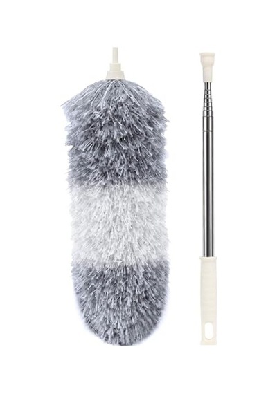240 Cm Teleskopik Uzatılabilir Mikrofiber Yumuşak Başlıklı Toz Alma Fırçası, Püskülü Bükülebilir Dip Köşe Genel